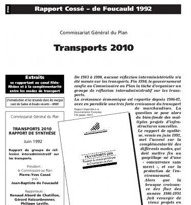 Rapport Cossé-de Foucauld 1992