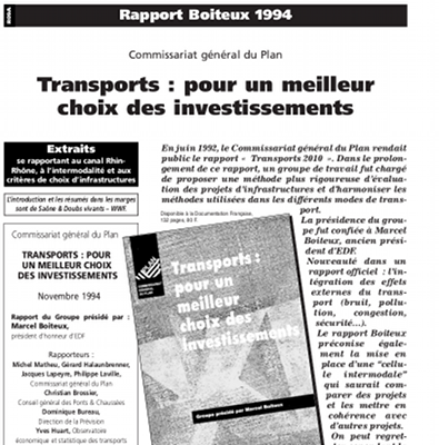 Rapport Marcel Boîteux 1994